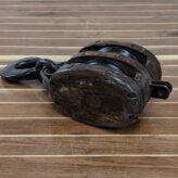 Vintage Double Block and Pulley - 22" Total, 10" Pulley