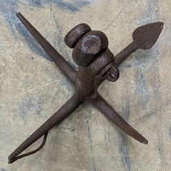 Vintage Grapnel Anchor with Flared Tine and Handle 03