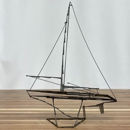 Flat Nails Sailboat Model