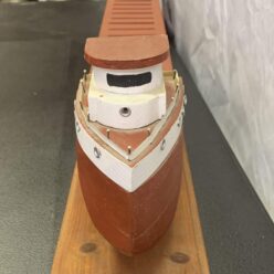 Wooden Red Boat Model