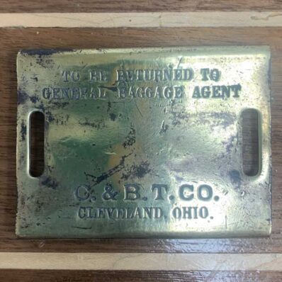 Vintage Cleveland/Buffalo Steamship Brass Luggage Tags