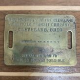 Vintage Cleveland/Buffalo Steamship Brass Luggage Tags
