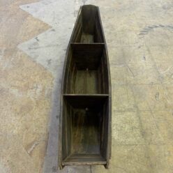 Vintage Chinese Wooden Rice Paddy Boat