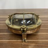 Authentic Round Cast Red Brass Ceiling Light - 4 Bar