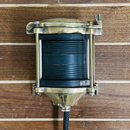 Small Fresnel Wall Mount Nautical Light-another front view