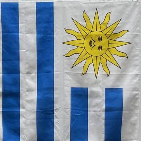 Uruguay Ship Flag 03 close up