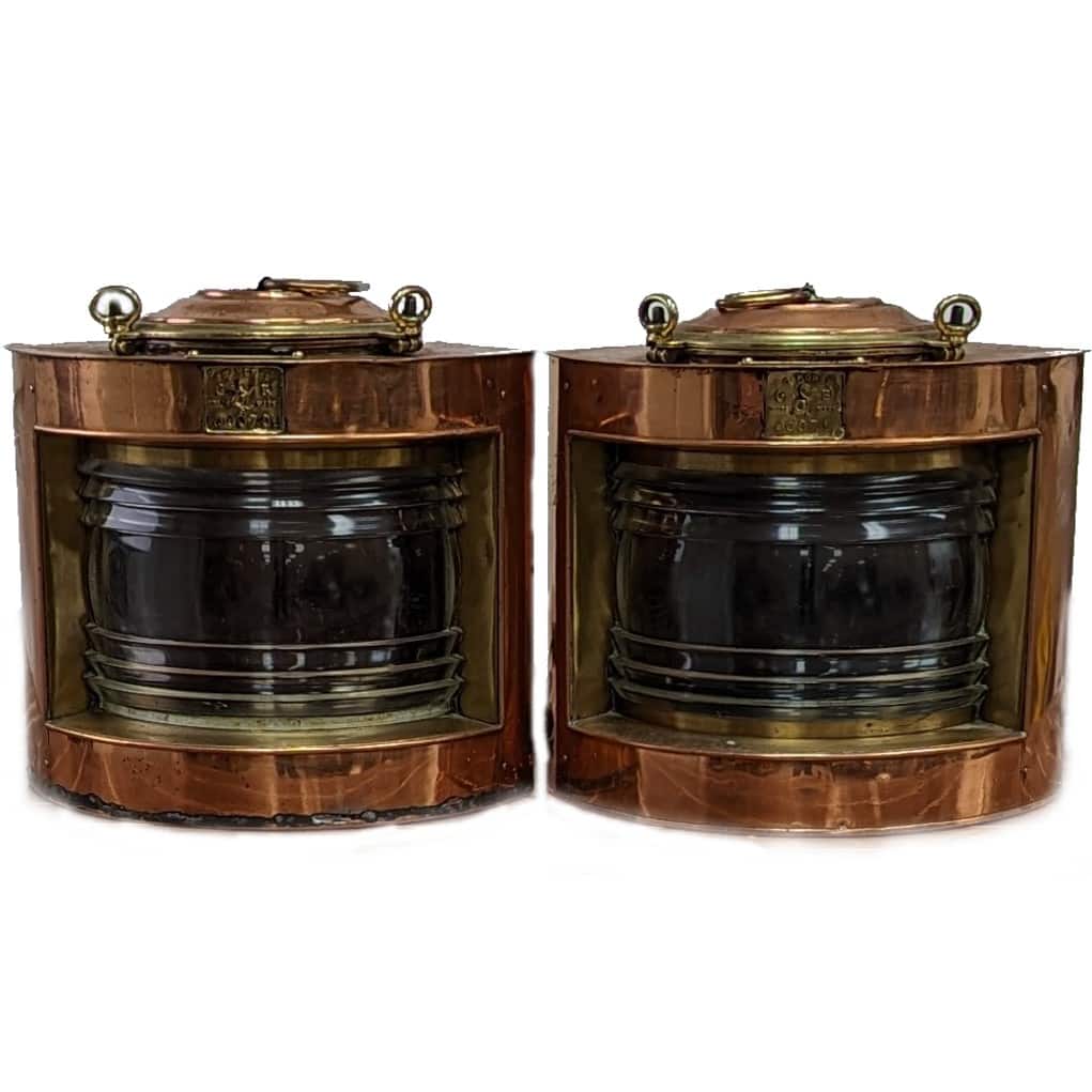 Sold at Auction: NAUTICAL 'STAR OF INDIA' BRASS 2-LT SHIPS LANTERN