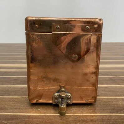 Vintage John E Hand And Sons Co Magnetic Compass In Copper Box-side