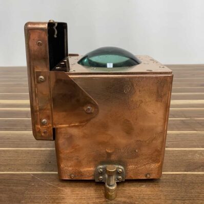 Vintage John E Hand And Sons Co Magnetic Compass In Copper Box-side
