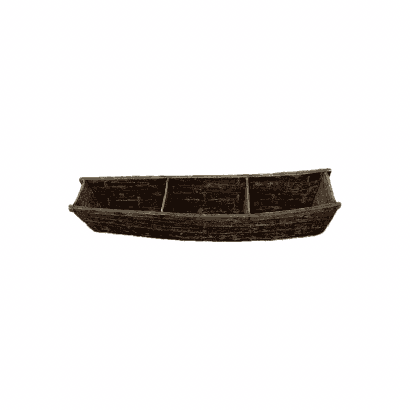 Vintage Wooden Rice Paddy Boat