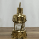 Vintage Nippon Sento White Light Brass Oil Lantern