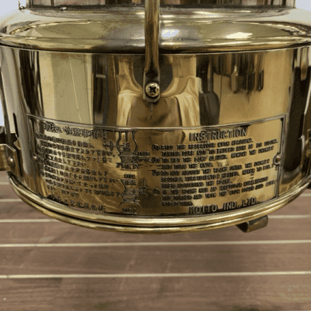 Vintage Koito Solid Brass Oil Lantern Vintage Koito Solid Brass Oil Lantern-instructions