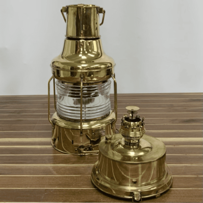 Vintage Koito Solid Brass Oil Lantern-two parts