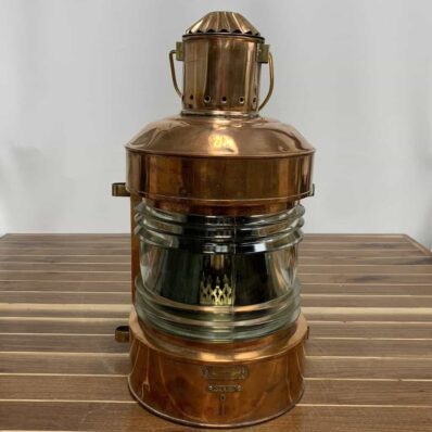 Vintage AHELMANN & Schlatter Copper Oil Lanterns-Set Of Three-full view