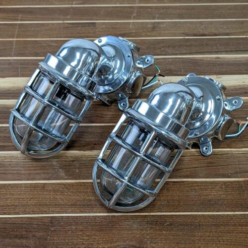 Aluminum Nautical Wall Sconce No Cover Sets of 2
