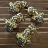Nautical Brass Wall Sconce Bulkhead Light Brass Cover Sets of 4