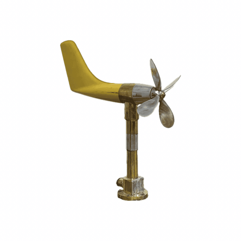 white background - Nautical Yellow Anemometer And Anemoscope Windmill