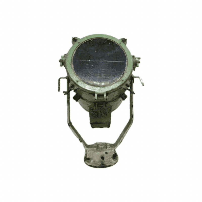 Vintage Nautical Unpolished Aluminum Signal Lamp