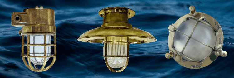 Brass And Stainless Vintage Nautical Spotlight Light - Big Ship Salvage