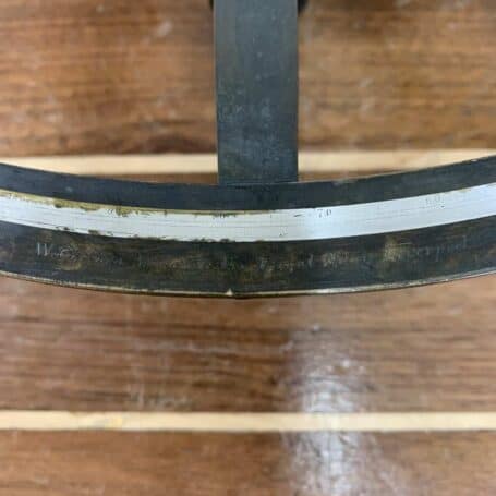 Vintage Brass W. Gerrard Marine Sextant 06 arc with inscription