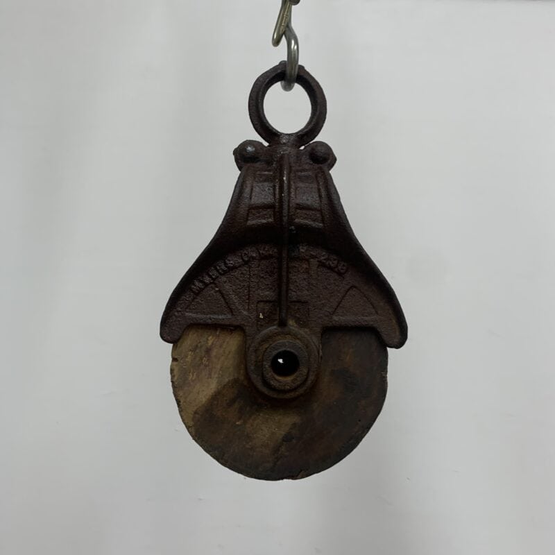 Vintage Myers Cast Iron Swivel Wood Pulley