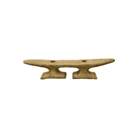 Nautical 9 14 Wooden Cleat - white