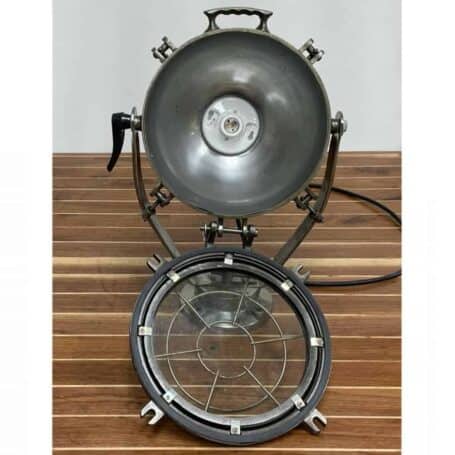 Salvaged Aluminum Floodlight with Stand 3-24 (9) Salvaged Aluminum Floodlight with Stand 3-24