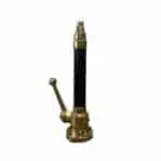 Vintage Brass And Rubber Fire Hose Nozzle - white