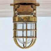 Vintage Brass Bulkhead Ceiling Light 01