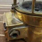 Vintage Brass Bulkhead Ceiling Light 05