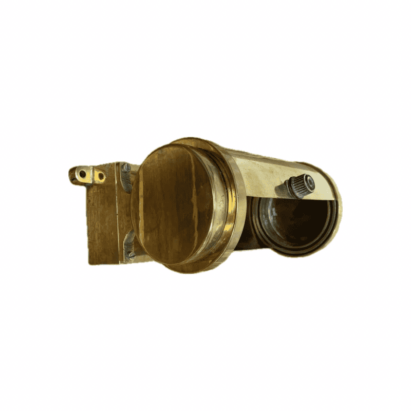 Vintage Brass Cylinder Wall Light -White