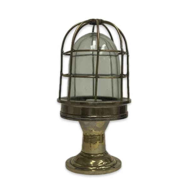 Vintage Brass Nautical Piling Post Light (Stock 1)