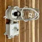 Vintage Brass Painted Grey Bulkhead Light With Junction Box