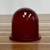 red globe: Vintage Red Globe Unpolished Ceiling Light