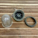 disassembled: Vintage Unpolished Brass and Steel Sconce