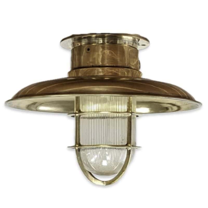 Shop Nautical Brass Side Light, Green For Your Coastal Home