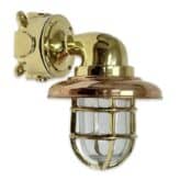 Nautical Brass Wall Sconce Bulkhead Light Brass Copper or No Cover White Copper