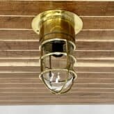 Nautical Ceiling Lights With Clear Globes, Smooth Base - Set Of Two (5)