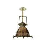 Pendant Light Copper and Brass Nautical - White
