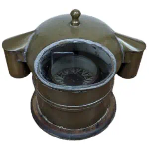 Rare Binnacle Compass - The Vincent MFG Company, Cleveland Ohio - white
