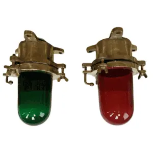 Red And Green Nautical Navigation Light Set