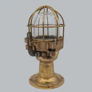 Marine Post Light with Brass and Red Brass Finish