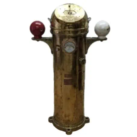 Salvaged Brass Binnacle, 1964 Osaka Works - White