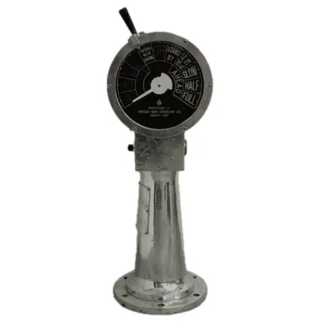 Salvaged Nunotani KEIKI SEISAKUSHO Electric Engine Telegraph - white