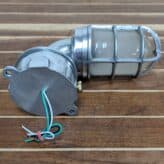 wiring view Vintage Aluminum Nautical Bulkhead Light With Junction Box (Frosted Globe)
