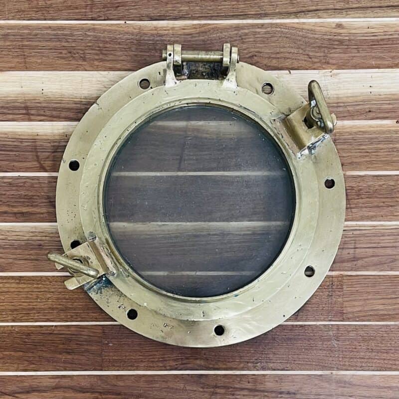 Vintage Brass Salvaged Porthole – 15.25″ 11A
