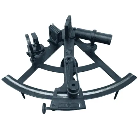 Vintage Brass W. Gerrard Marine Sextant Main