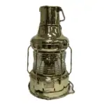 Vintage Koito Solid Brass Oil Lantern-white background