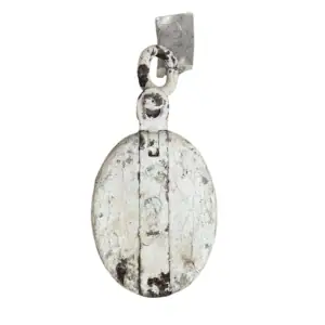 Vintage One Rope Wood Block Pulley Painted White 00