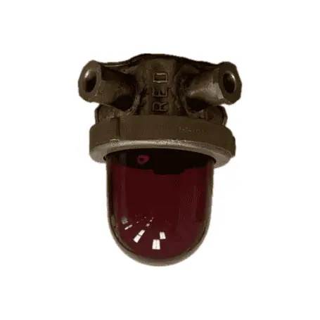 White Background - Vintage Red Ceiling/Desk Light